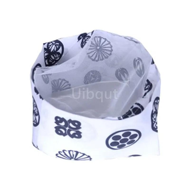 Japanese Style Sushi Chef Hat Cuisine Sushi Working Hat Headscarf Sushi Clothing Hat Chef Headwrap Skull Caps for Restaurant