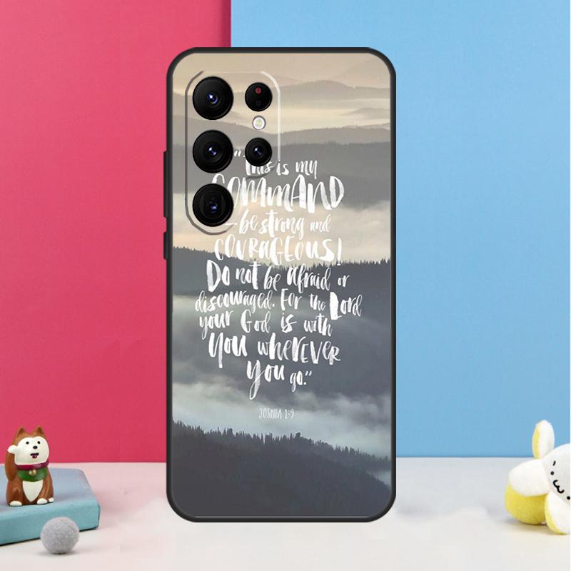 

Bible Verse Quotes Case For Samsung Galaxy S26 S25 S24 S20 S21 S22 S23 Ultra S10 Plus S25 FE Back Cover Shell Galaxy S21