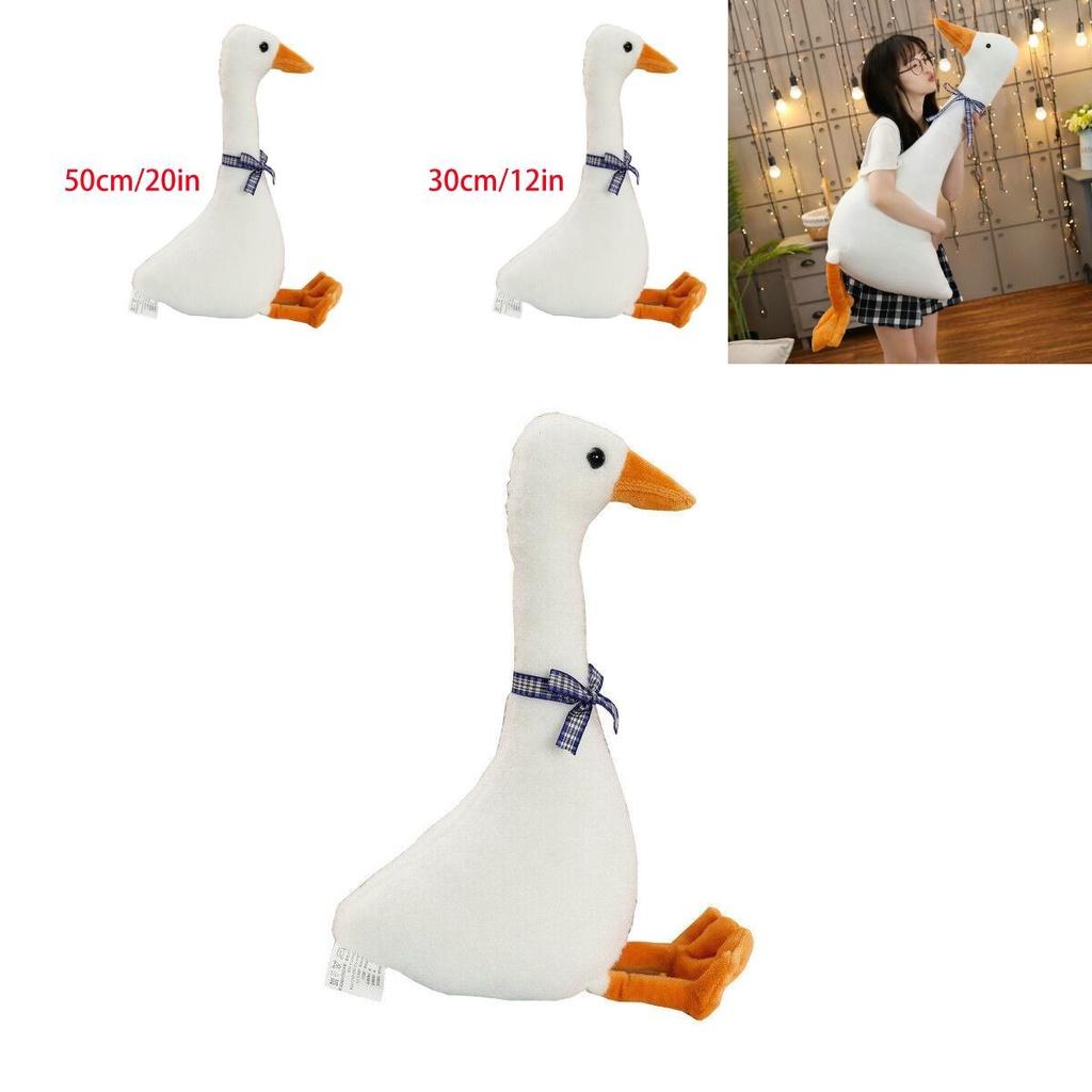 White Goose Pillow Plush Toy Adorable Sleeping Pillow Soft And Cuddly Stuffed Doll For Kids