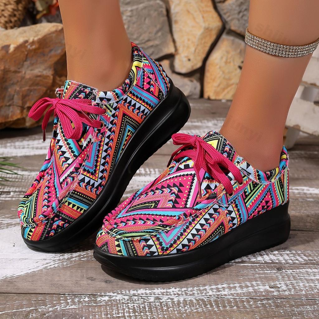 Fashion Fashion Casual Shoes for Women Summer 2025 New Thick Soled Color Blocked Outdoor Beach Comfortable Lightweight Trendy Sneakers