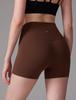 CRZ YOGA Biker Short Yoga High Coffee Size XL Women's Shorts, Leggings, Shorts, Waist, 3/4 Length, Butterluxe, 4-inch/10-cm Inseam, Brown,