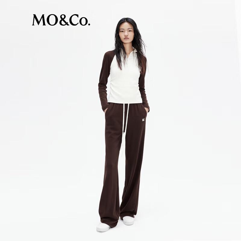 

MO&Co. Women s Loose Straight Wide-Leg Casual Pants L