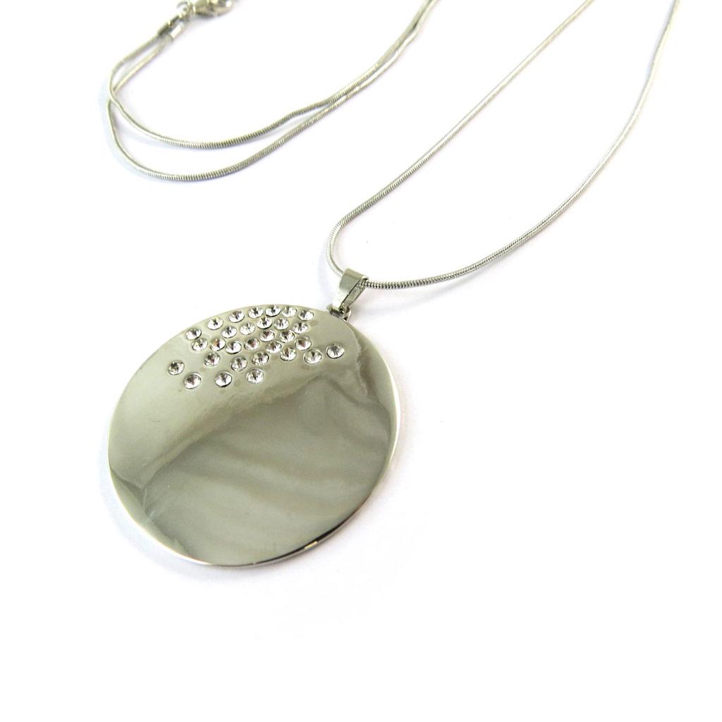 Les Trésors De Lily [N8821] - Silver 'Scarlett' Designer Necklace