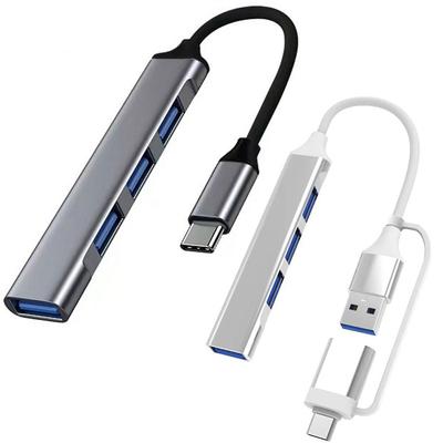 Hub USB-C Haute Vitesse 4 EN 1 Adaptateur OTG Nouveau Répartiteur Type-C Clavier