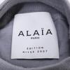 ALAIA [Domestically Authorized] AA9R2153CM626 Crinoline Flare Fine Knit Mini Skater High Neck Dress / dress 38 grayUsed