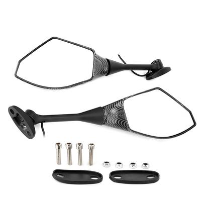 Motorcycle Modified Rearview Mirror with LED Turn Signal Light for Honda CBR600RR CBR1000RR(#E)