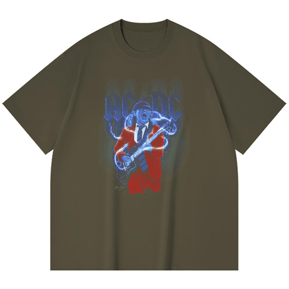 230 Gsm 100% Cotton Heavy Metal T-Shirt  Rock Band Popular Music Print Unisex Heavy Cotton T Shirt