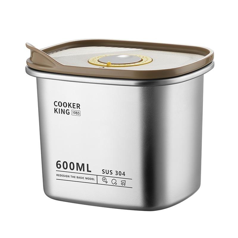 COOKER KING Food Storage Container Stainless Steel Camping Lunch Box Fruit Bento Box Refrigerator Freezer Sealed Storage Box