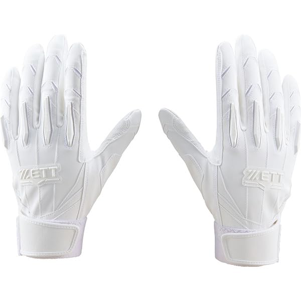 

Baseball Z Prostatus Batting Gloves Batting Gloves for Both Hands White Black Synthetic Leather Washable Single Belt Compatible with High School