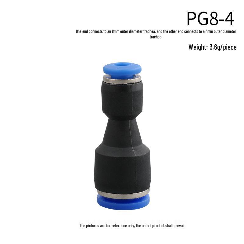 High-Pressure PE Tee & Reducer Pneumatic Quick-Fit Fittings for Air Pipe