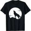 Lone Wolf Howling At the Moon Jackal Animal Gift Men Women T-Shirt