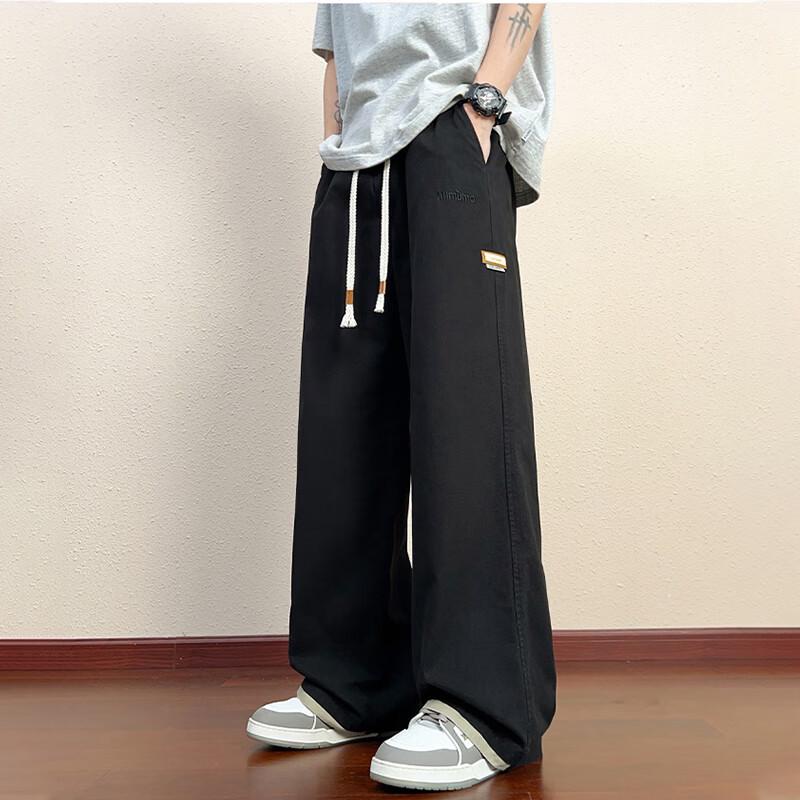 NASA MARVEL Men's Slim Straight Pure Cotton Cargo Jogger Pants