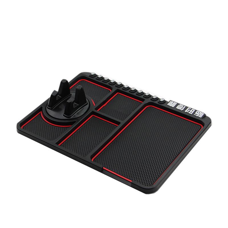 Tappetino Multifunzione Antiscivolo per Cruscotto Porta Telefono e Porta Numero di Parcheggio