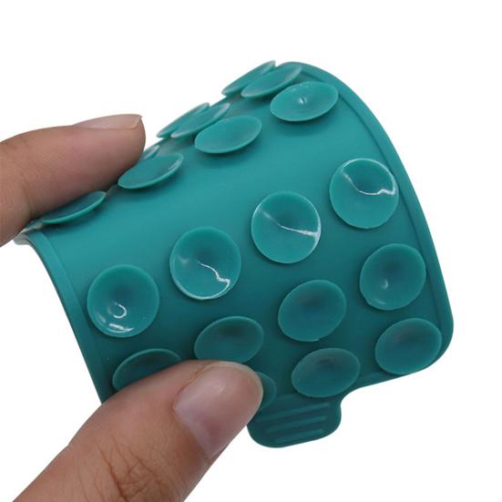 2er-Pack Silikonhülle mit Saugnapf, selbstklebende Telefonhalterung, freihändiges Aufkleben auf spiegelglatte Oberflächen