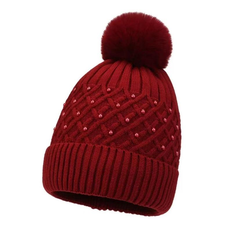

Winter new chenille wool hat women s plush warm fashion knitted women s hat cycling pullover hat