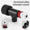 Road Bike CO2 Inflator Head Bike Inflation Valves Head Replacement Inflation Nozzle Bike Fast Inflation Accessories