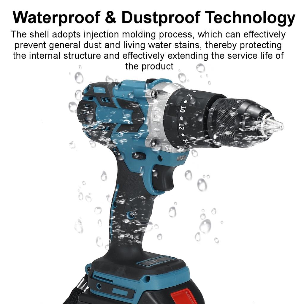 18V 13mm cordless impact drill 18V screwdriver drill 18V impact drill brushless impact drill with two batteries