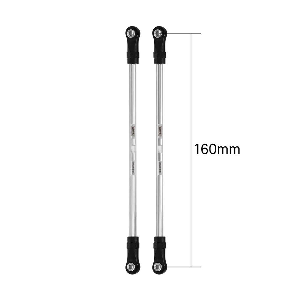 Injora Stainless Steel Builders Links With Rod Ends For 110 Rc Crawler Car