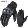 VEMAR Summer New Motorcycle Gloves Hard Knuckle Cycling MTB Racing Riding Men Women Moto Glove Carbon Fiber Protective Gear
