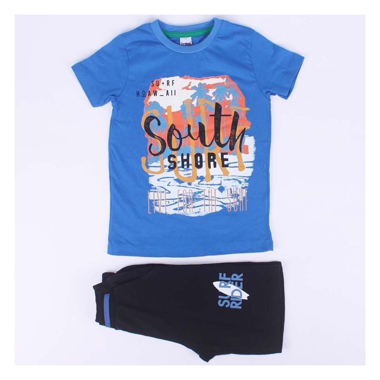 

Синий комплект из 2 предметов темно-синего цвета для мальчика и шорты South Shore Written 6 Years