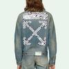Giacca di Jeans con Nastro Aeroportuale OFF WHITE OMYE005S203860037388