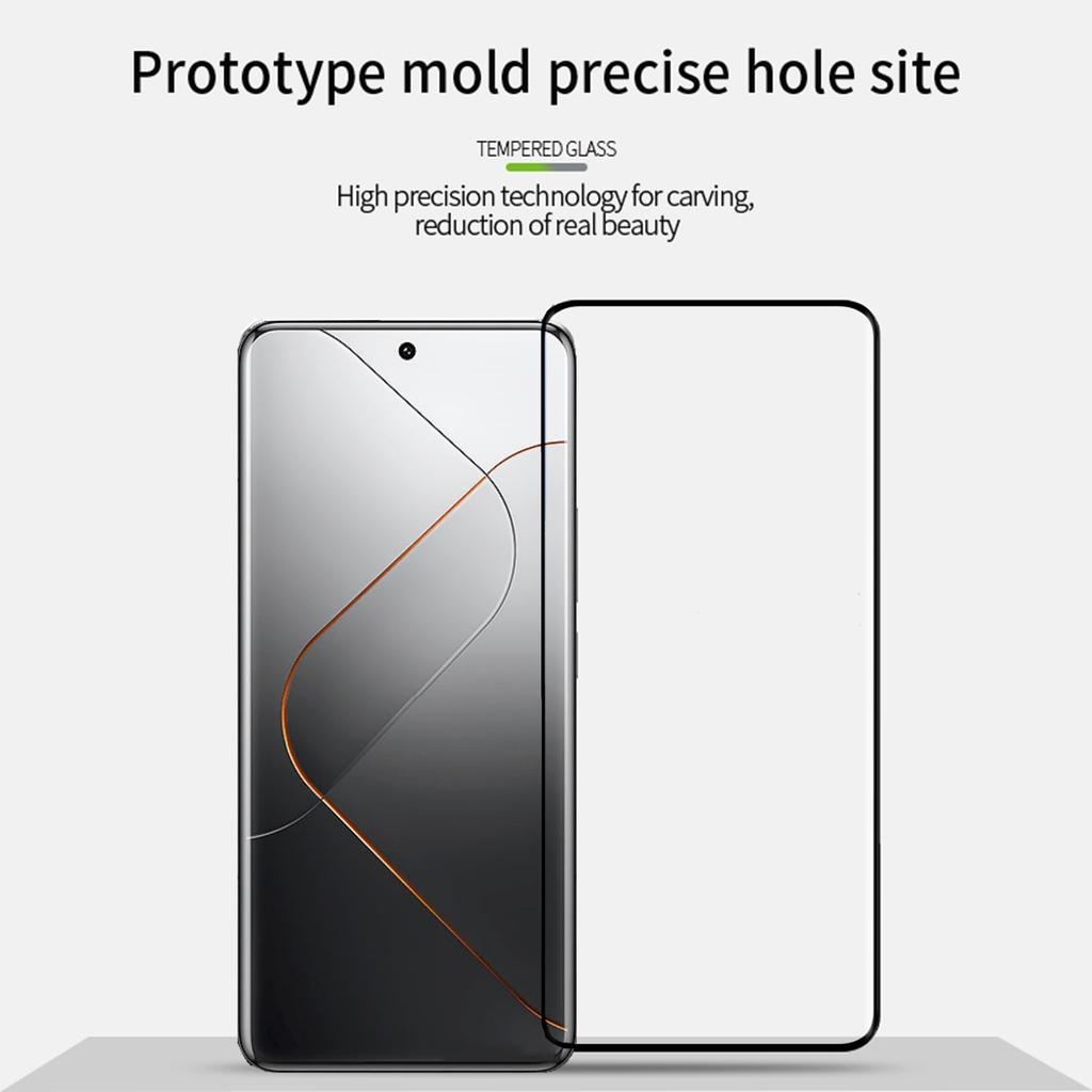 MOFI For Xiaomi 14 Pro 3D Curved Hot Bending Screen Protector Full Glue Tempered Glass Film