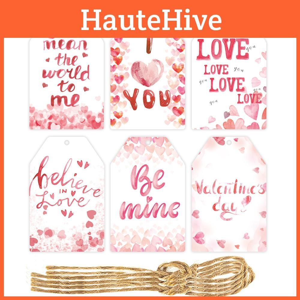 Valentines Celebration Day Paper Hang Tag Pendant For Daily Party Decoration