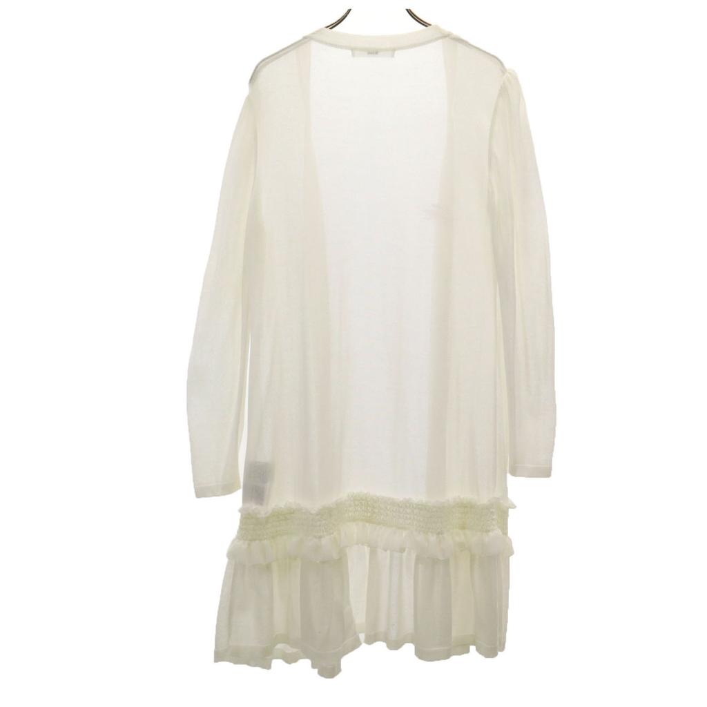Rene made in Japan Long sleeve long knit cardigan 38 off white Women Used