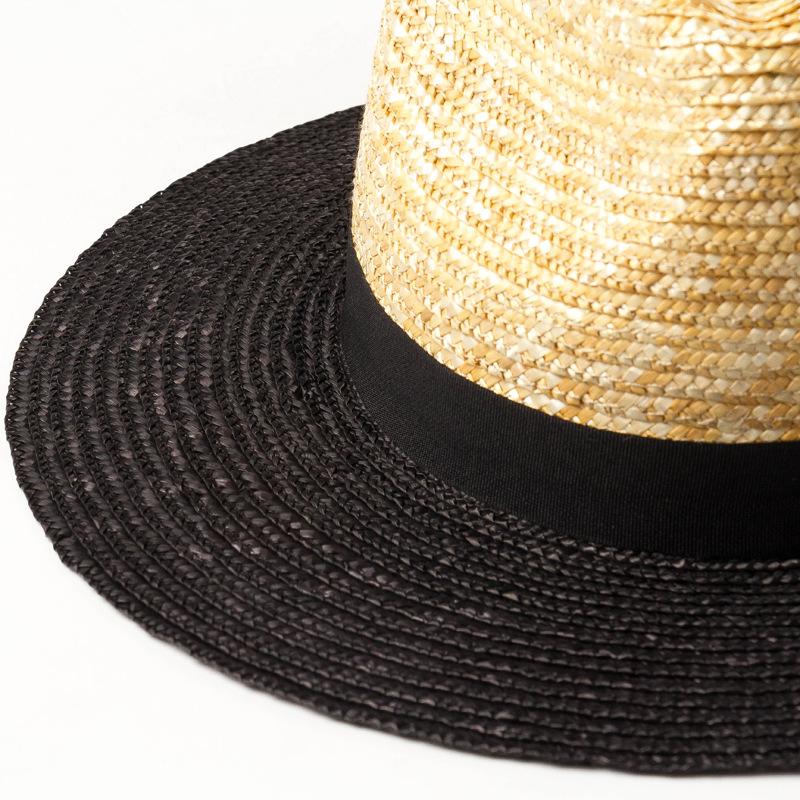 European, American spring and summer new color matching straw grass jazz hat outdoor travel sunscreen sunshade beach jazz straw hat top hat