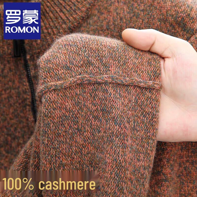 Romon Men's 100% Cashmere V-Neck Pullover Sweater