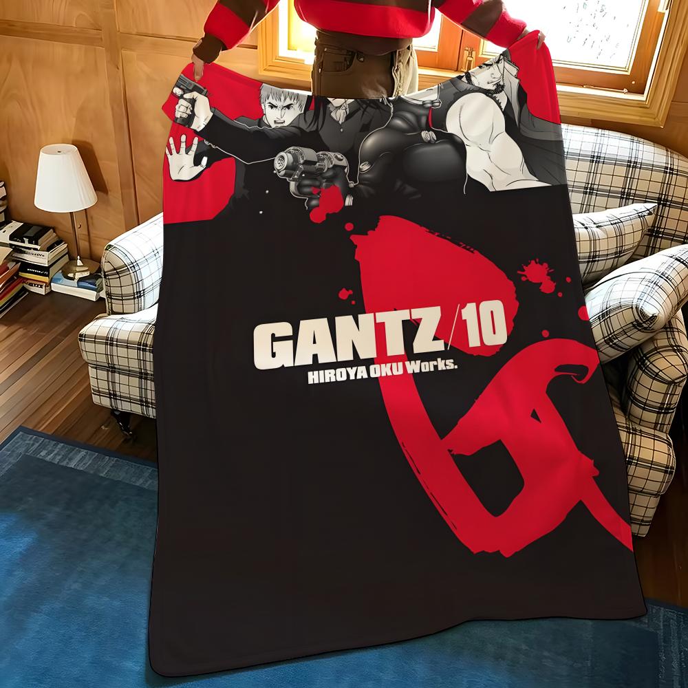Manga G-GANTZ Throw Flannel Blanket Suitable for Sofas Beds Offices Travel, Camping Chairs