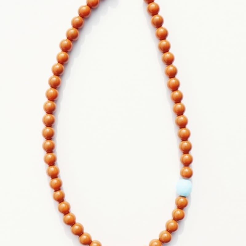 BONBEAU 8mm exotic color glass ball Necklace Czech glass 8mm ball bead necklace 4 colors