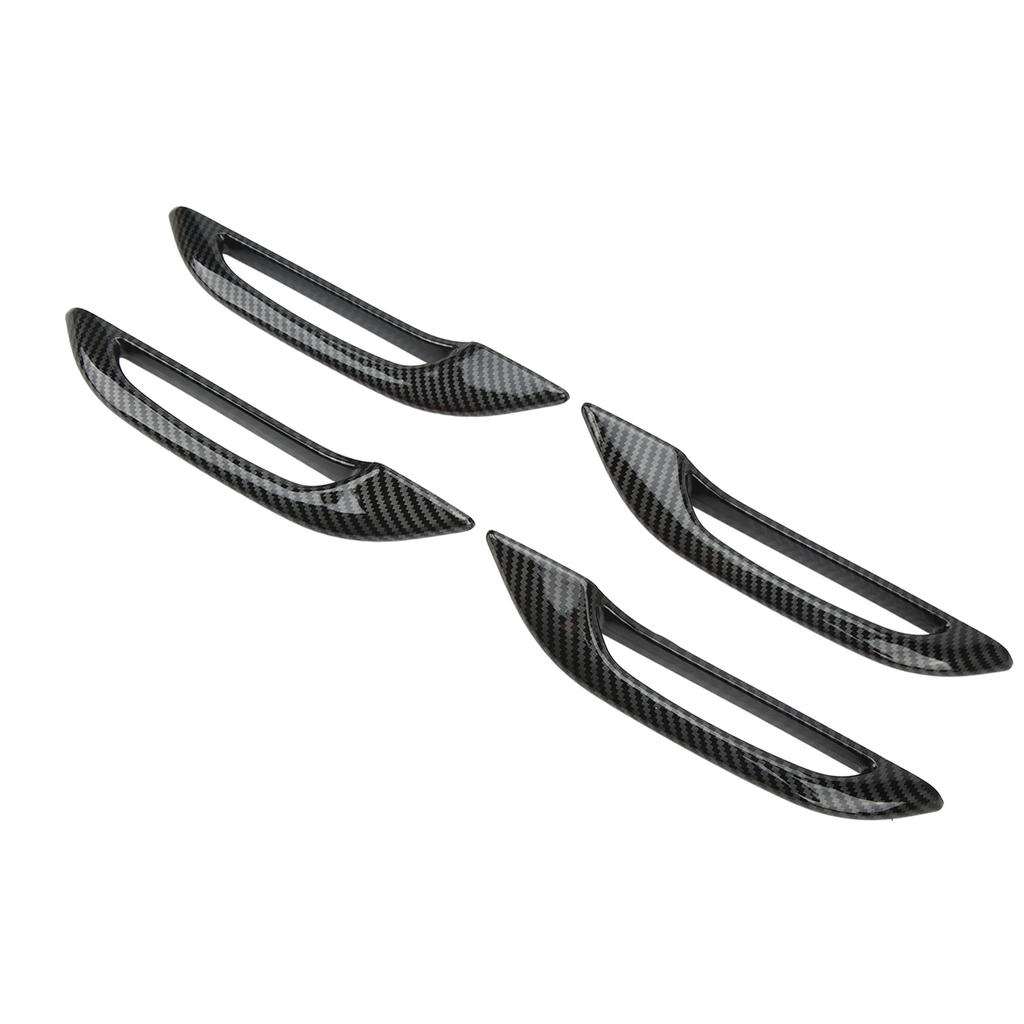 4PCs Car Door Handle Protection Cover Anti Freezing Carbon Fiber Style Replacement for Tesla Model 3 Y