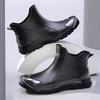 Herbst Winter Herren Regenstiefel Wasserdicht Gummi Angelschuhe Regenschuhe Outdoor Rutschfest Leichte Schuhe Langlebige Wasserdichte Gummi Angelschuhe
