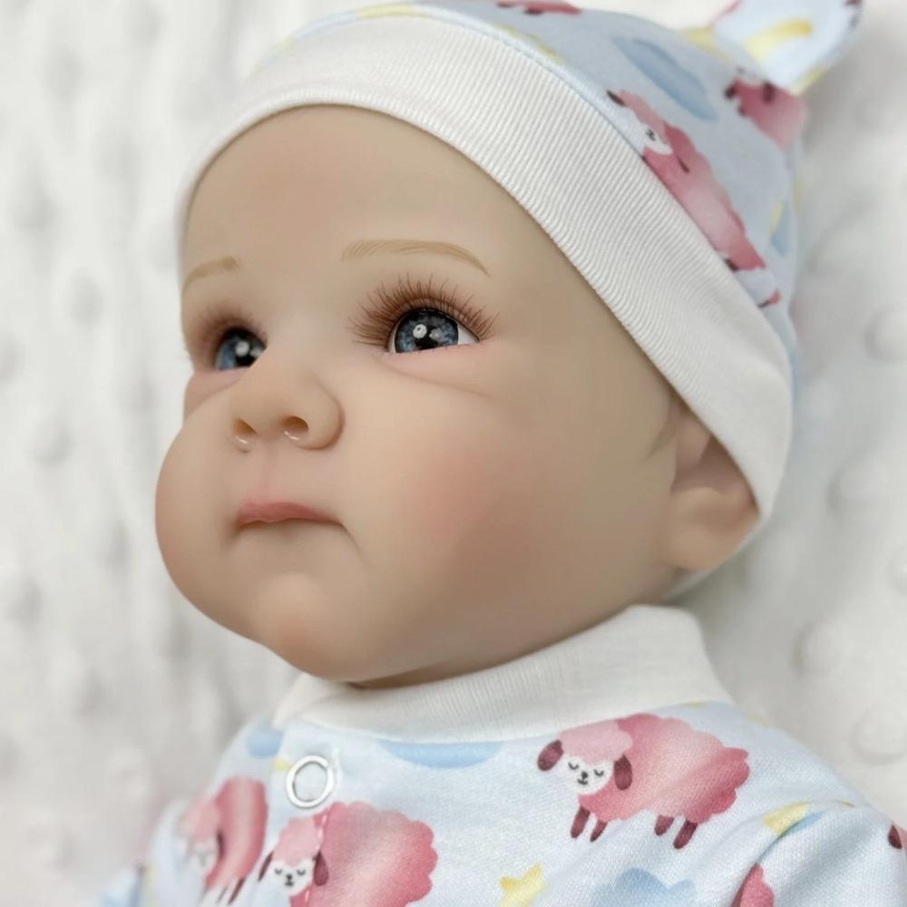 48cm Lifelike Full Silicone Body Reborn Dolls Bettie Cute Real Looking Simulation Doll with Painting Skin Rebirth Dolls for Kids Birthday Xmas Gifts