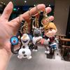 Cartoon Anime Figure Keychain Gummed Girls Princess Keyring Adorable Snow White Alice Car Key Chain Playthings Present