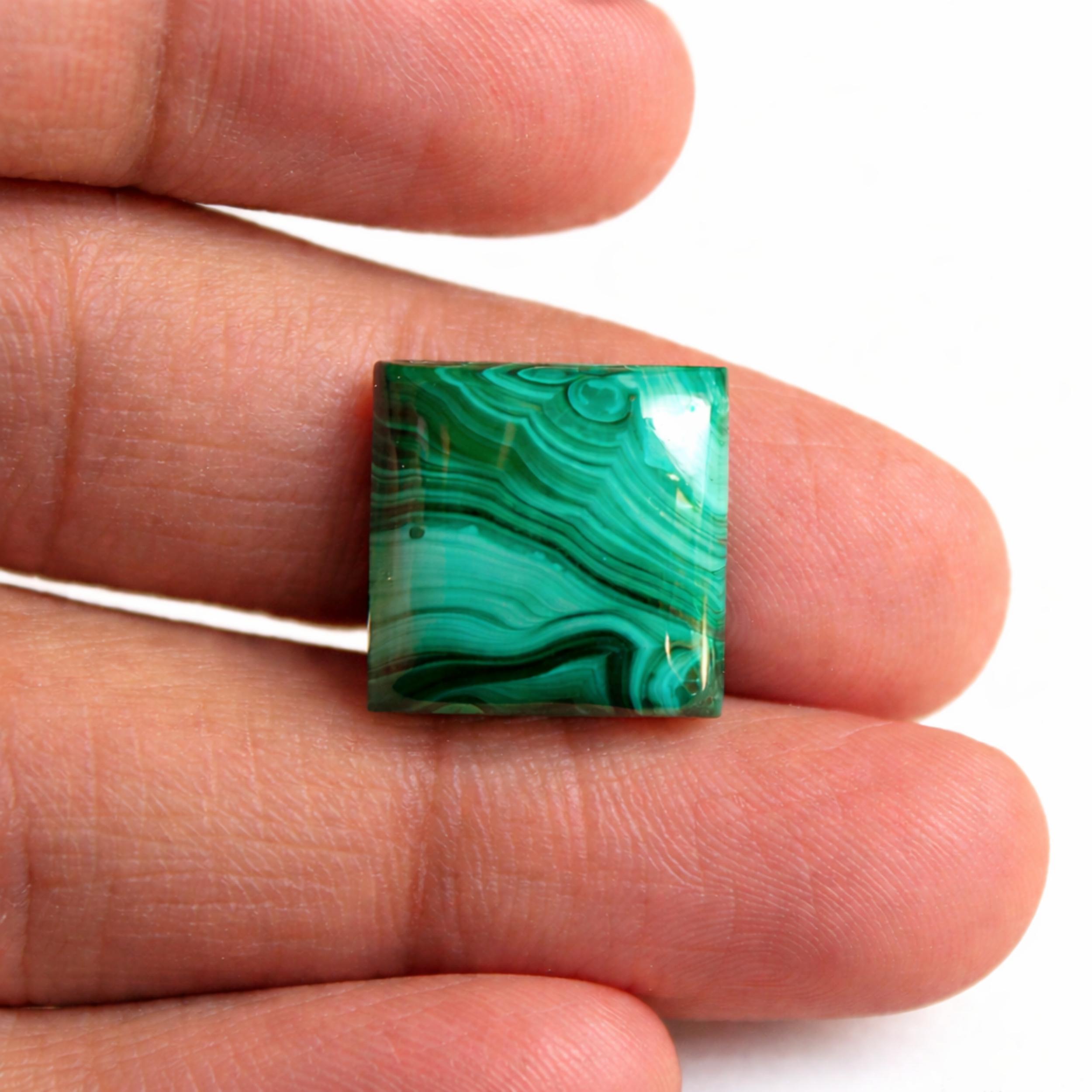 Квадратные кабошоны из малахита – Набор кабошонов из зеленого полосатого драгоценного камня, Полированные камни малахита для изготовления ювелирных изделий 5mm зелёный