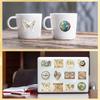 50Pcs High-Standard Vintage Premium-Quality Travel Premium-Quality Clock First-Class Map Superior-Grade Stickers Collection Kit Premium-Quality
