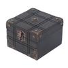 Vintage Wooden Box Retro Antique Decorative Treasure Chest Case Trinket Box with Lock for Storing