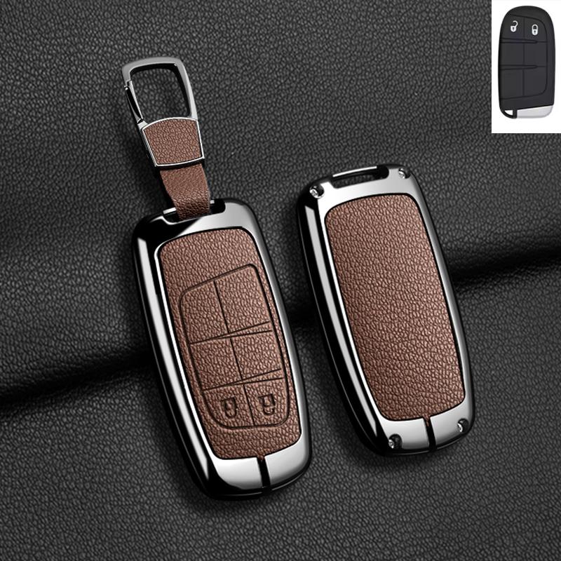 Metal Car Smart Key Case Cover Remote Control Protection Keyless Holder Fob Shell For Fiat Freemont Toro 500L 500X 2016-2018