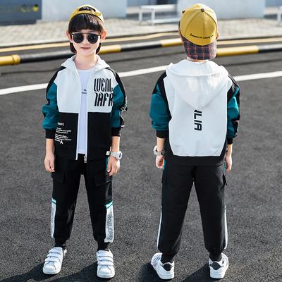 Boys' Spring Sports Suits, Western Style Children's Boys, Handsome Net Red Fashion Spring and Autumn Children's Clothing