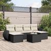 VidaXL Garden Lounge Set with Cushions 7 Pcs, Patio Sofas, Patio Furniture Set, Outdoor Furniture, Black 3254063