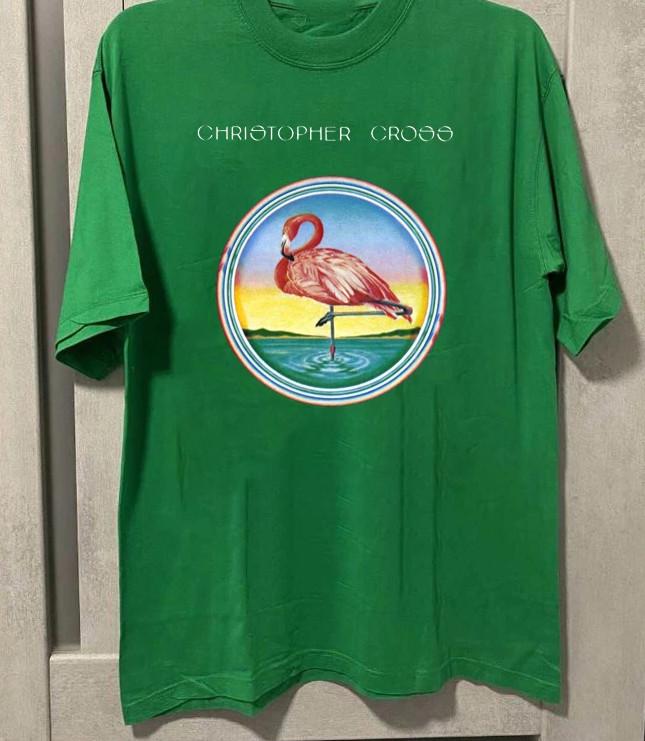 Christopher Cross Album Iris Green T-shirt size S-5XL S