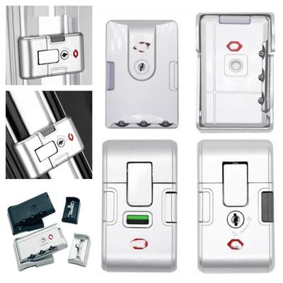 Black Silver Luggage Paasword Lock Anti Theft Repacement Travel Bag Key Lock Lock Catch Security Tool Suitcase Lock Buckle