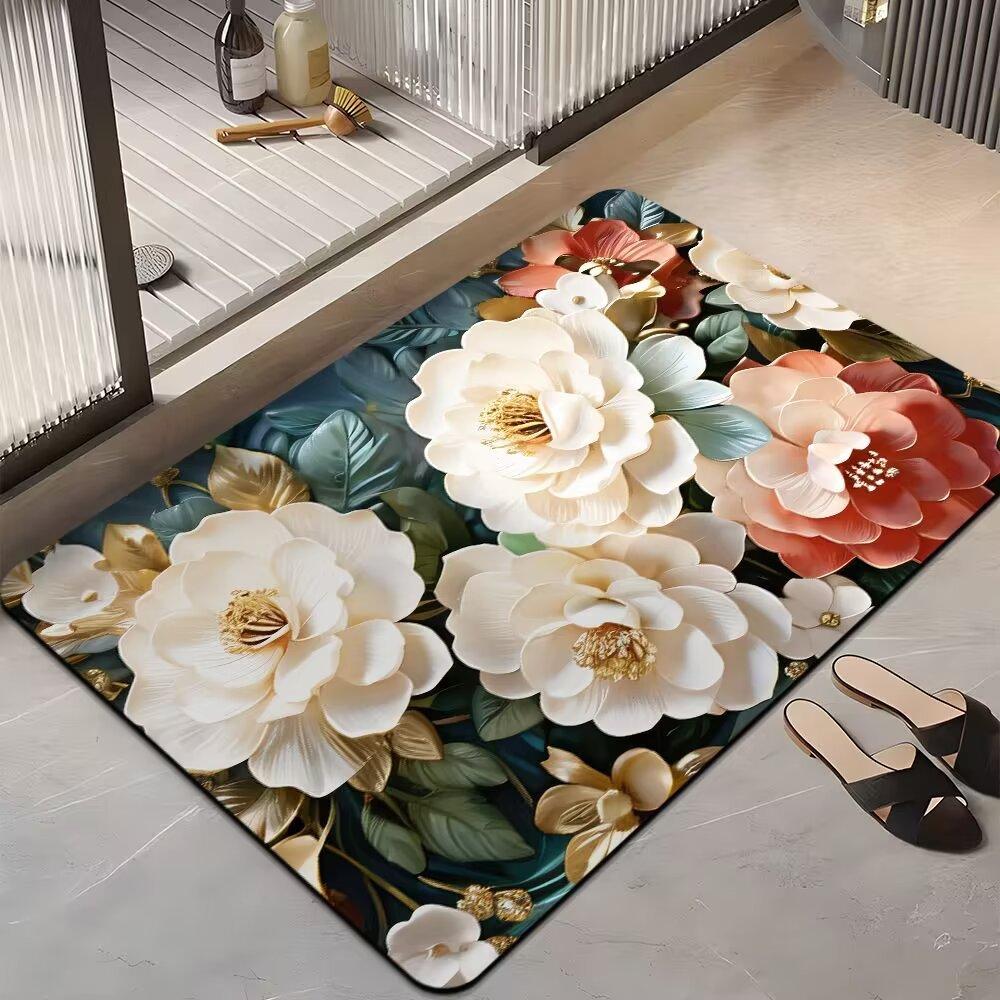 Bathroom Quick-drying Door Mat Diatom Mud Absorbent Floor Mat Toilet Toilet Entry Door Non-slip Mat Diatomaceous Earth Foot Mat