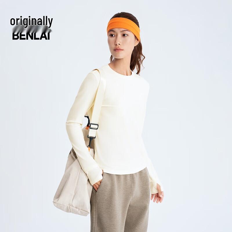 Benlai Women's Slim Fit Crew Neck Long Sleeve T-Shirt