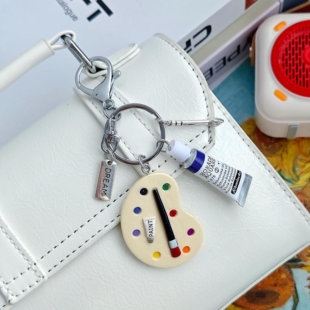

Звездная ночь Ван Гог Масляная живопись Брелок Художник Студент-художник Кольцо для ключей Уникальный подарок на день рождения
