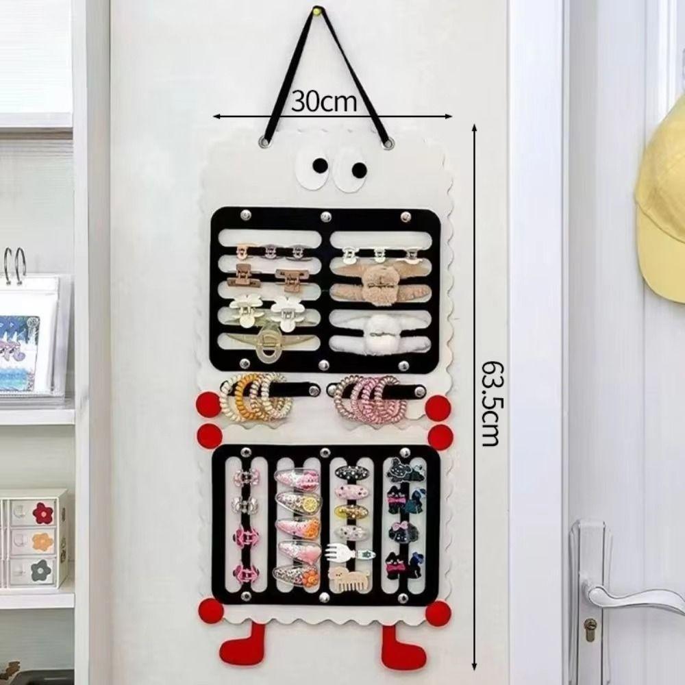 Wall-mounted Hairpin Felt Display Rack Detachable Hair Accessory Organizer  Hair Bows