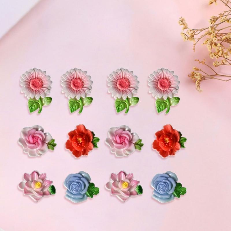 Food Grade Silicone Floral Mold For Resin Clay Plaster Cake Decoration Creation Sunflowers Flowers Flower Embossing Tool