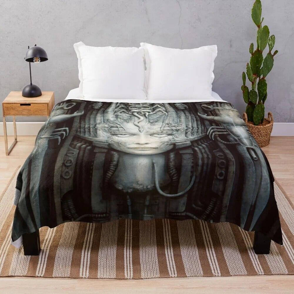 

HR Giger-Li 1-Art Throw Blanket Ретро Одеяла Косплей Аниме Многоцелевой